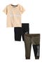 Graphic T-Shirt, Shorts & Joggers Set