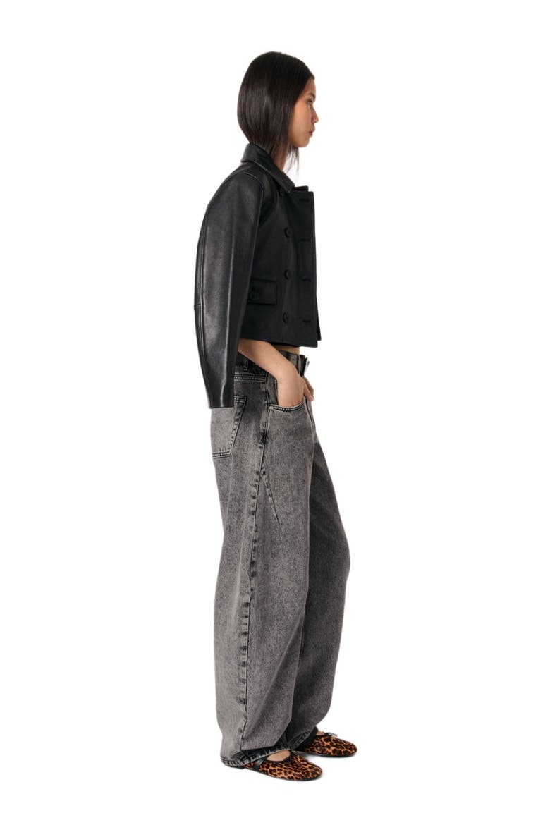 Oversized balloon jean, Alternate, color, Grey