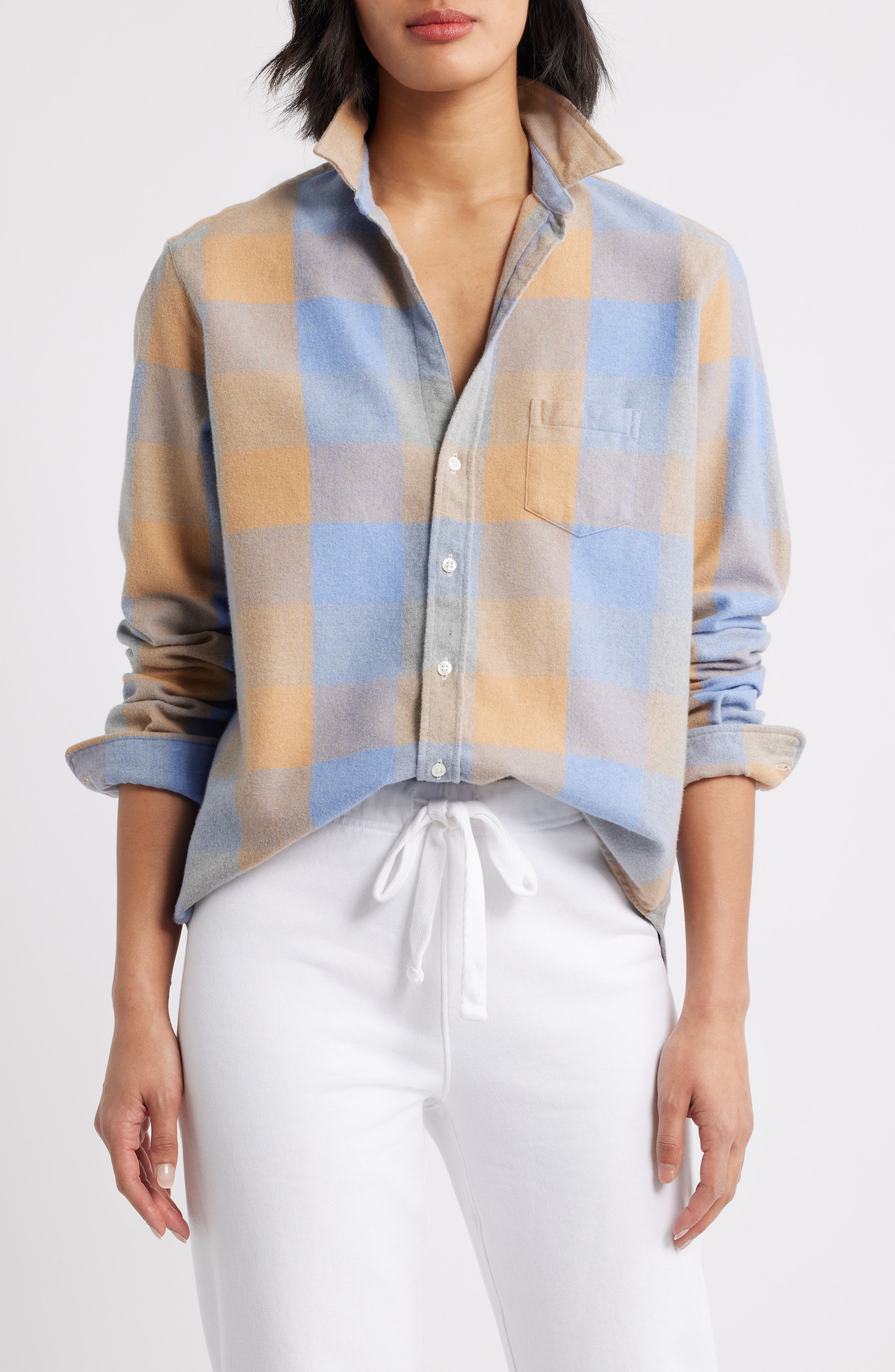selected LARGE BLUE CAMEL CHECK