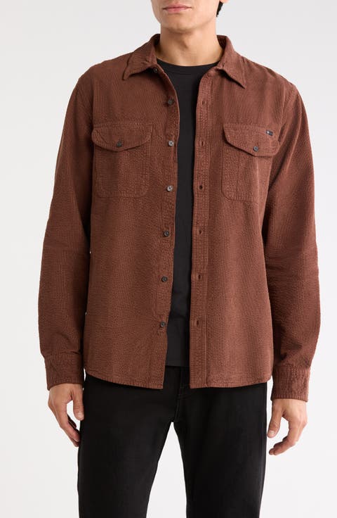 Miller CPO Luxe Seersucker Corduroy Button-Up Shirt