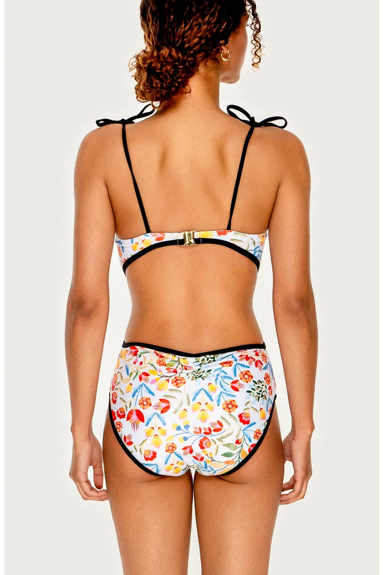 White Bloom One-Piece Swimsuit, Alternate, color, White