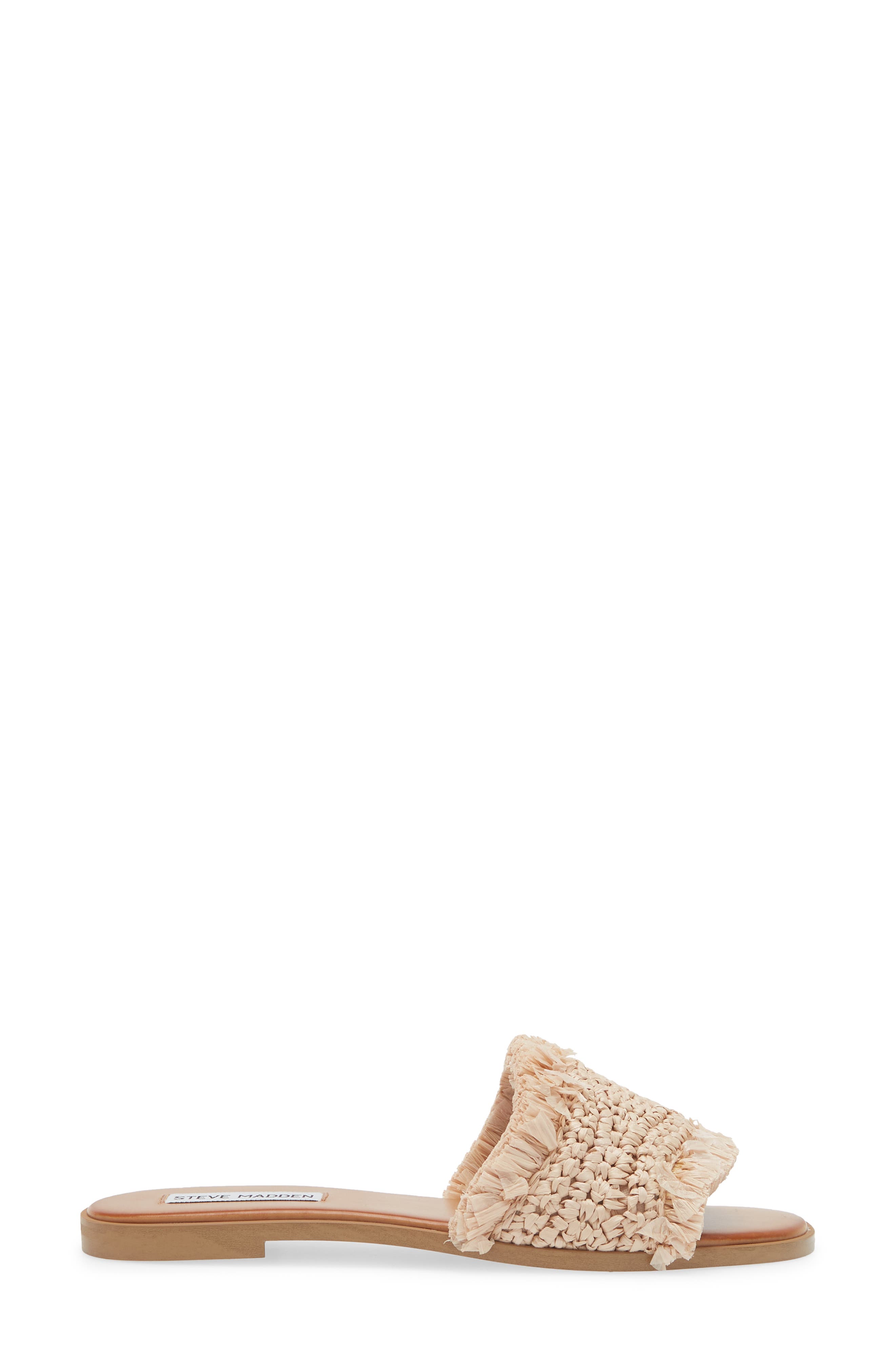 Steve Madden Lakeshore Woven Raffia Slide Sandal, Alternate, color, 