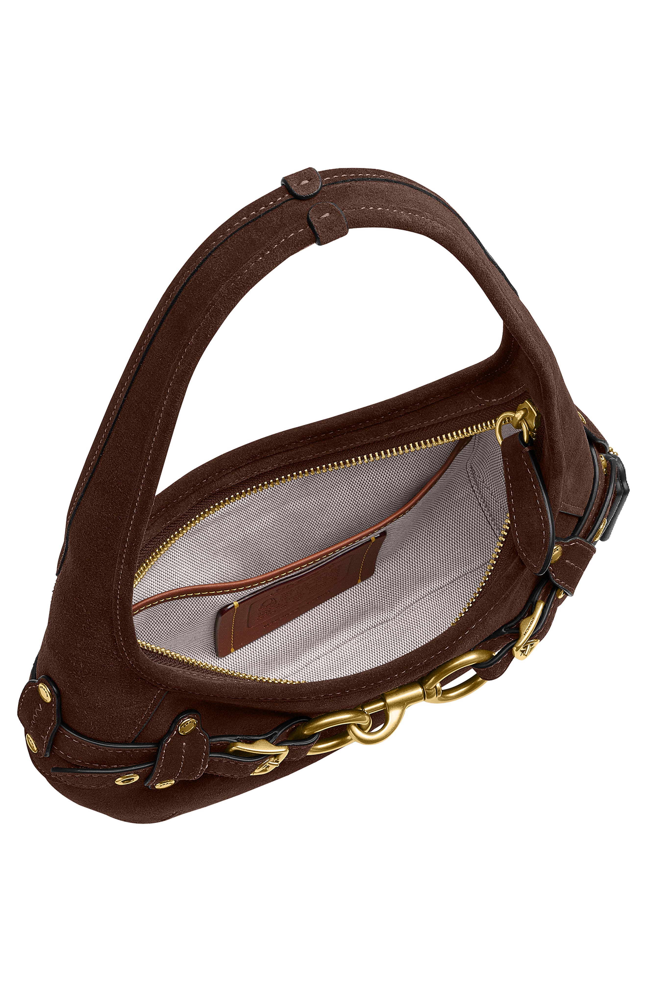 Ergo 26 Belted Shoulder Bag, Alternate, color, DARK CHOCOLATE