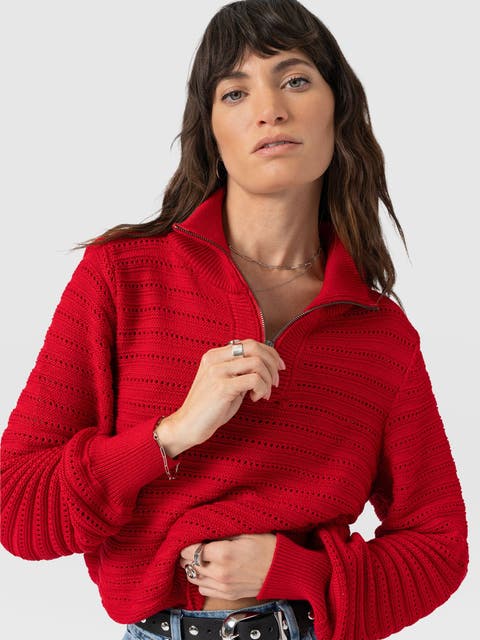 Ester Quarter Zip Knit