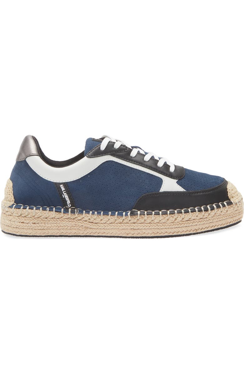 KARL LAGERFELD PARIS Espadrille Sneaker, Alternate, color, Blue