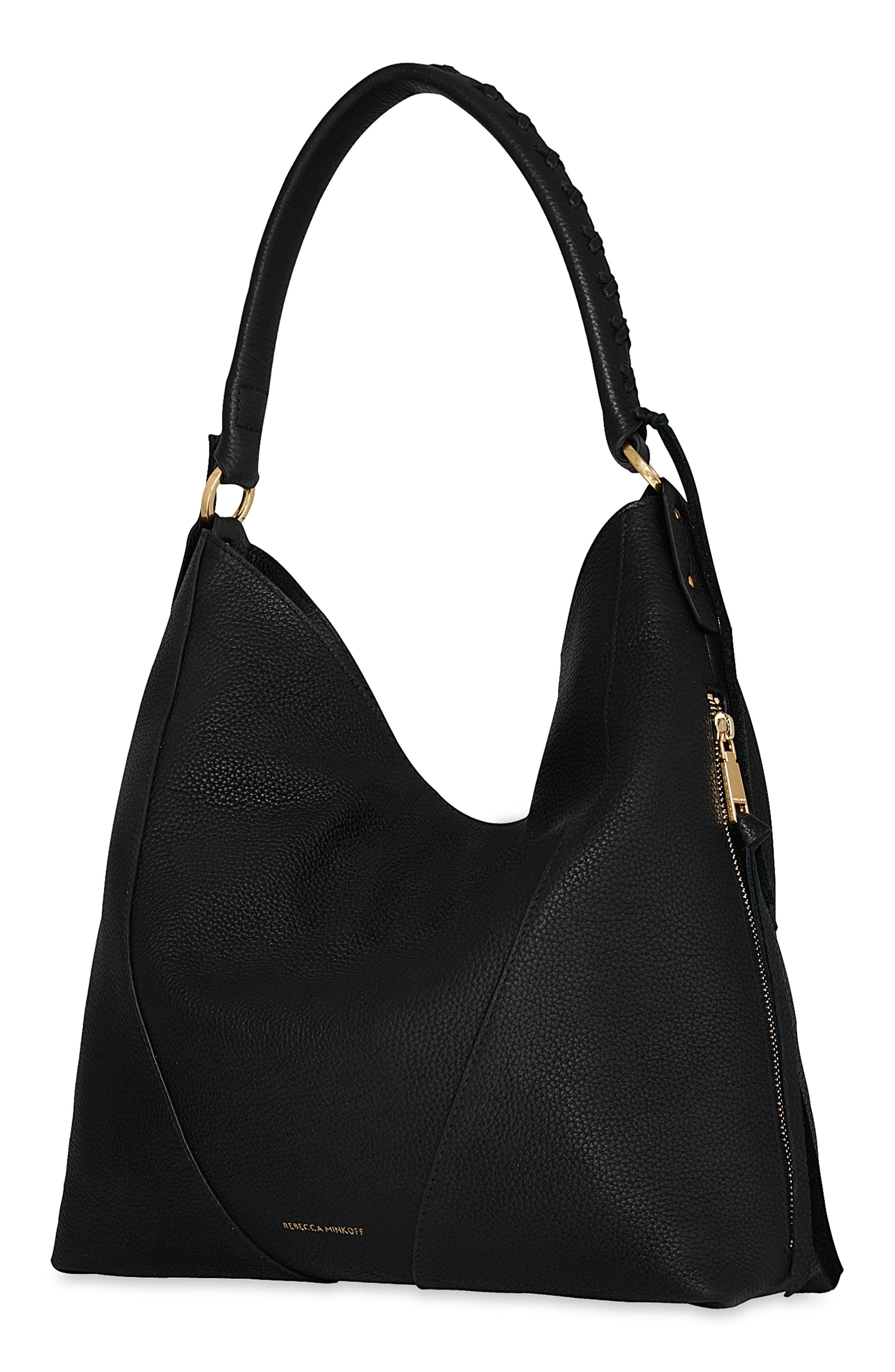 Rebecca Minkoff Mae Hobo Bag, Alternate, color, Black