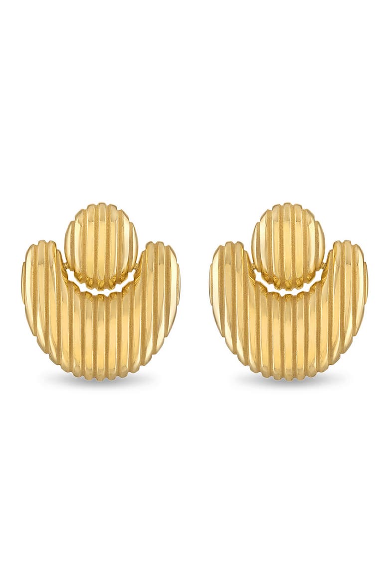 Isla Nest Earrings, Alternate, color, GOLD