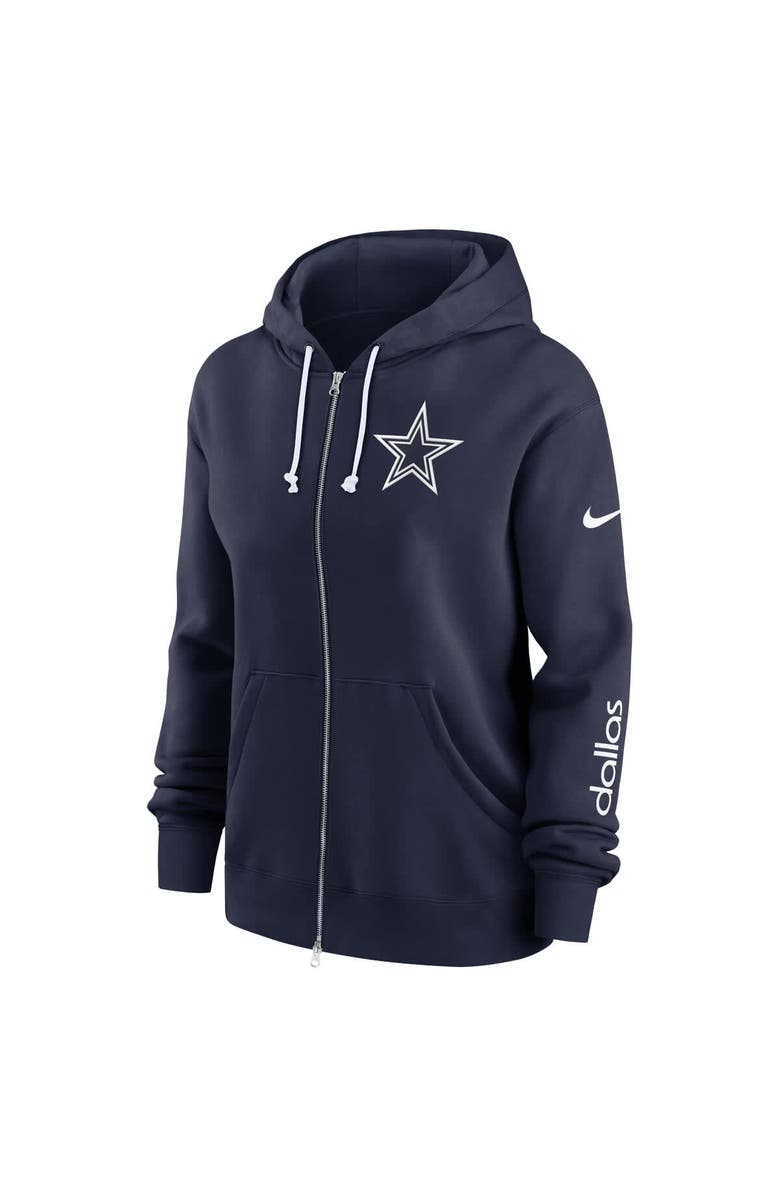 Nike Women's Nike Navy Dallas Cowboys Plus Size Phoenix Full-Zip Hoodie, Alternate, color, Navy