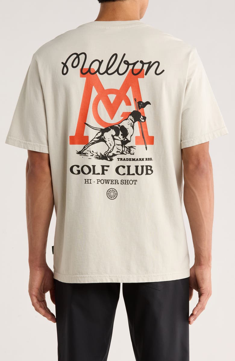 Malbon Golf Bermuda Hi-Power Shot Graphic T-Shirt, Alternate, color, Ivory