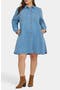 Reese Long Sleeve Denim Shirtdress