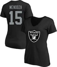 FANATICS Women's Fanatics Fernando Mendoza Black Las Vegas Raiders Plus Size Name & Number V-Neck T-Shirt