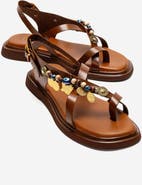 Forever & Always Shoes Hush Leather Beaded Sandal