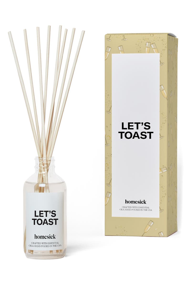 homesick Let's Toast Reed Diffuser, Main, color,