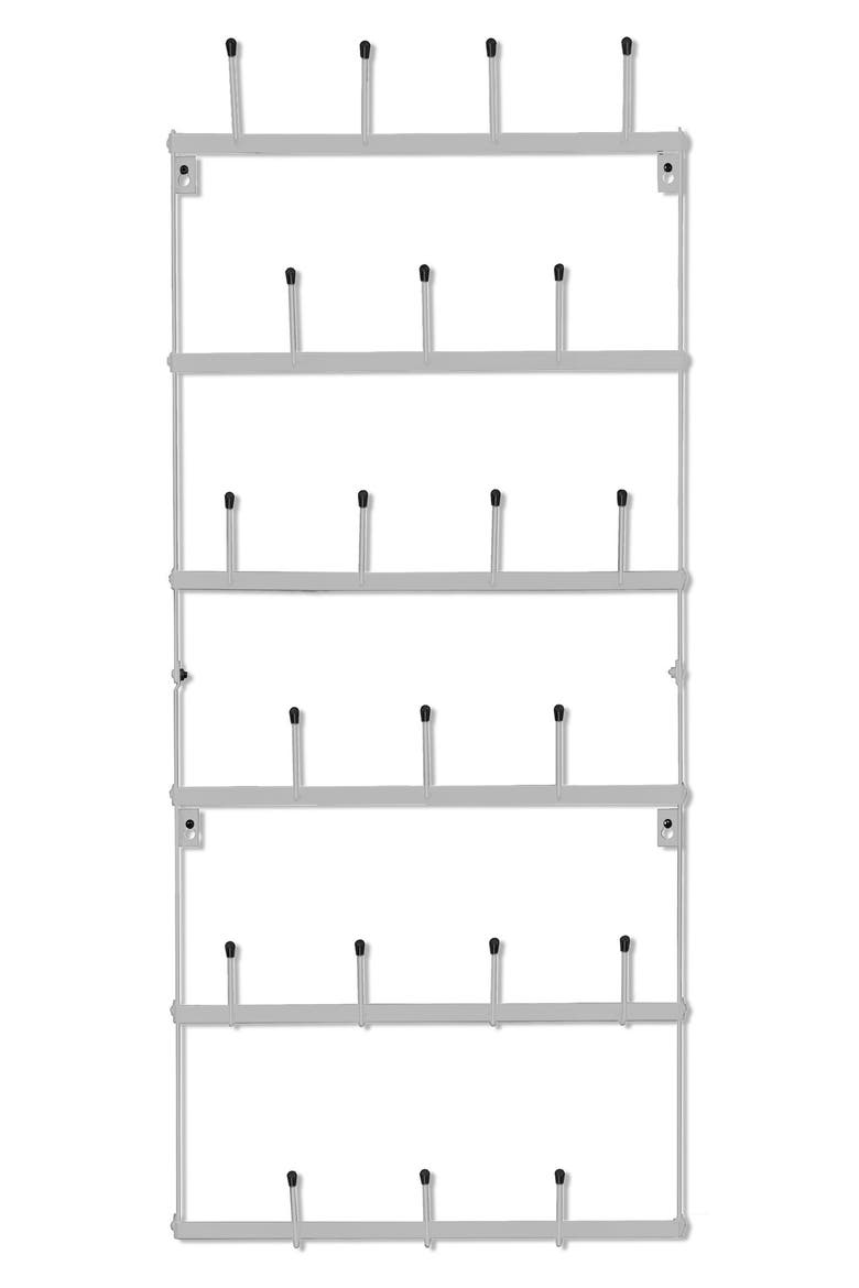 Small 6-Tier Metal Mug Rack, Main, color, SILVER