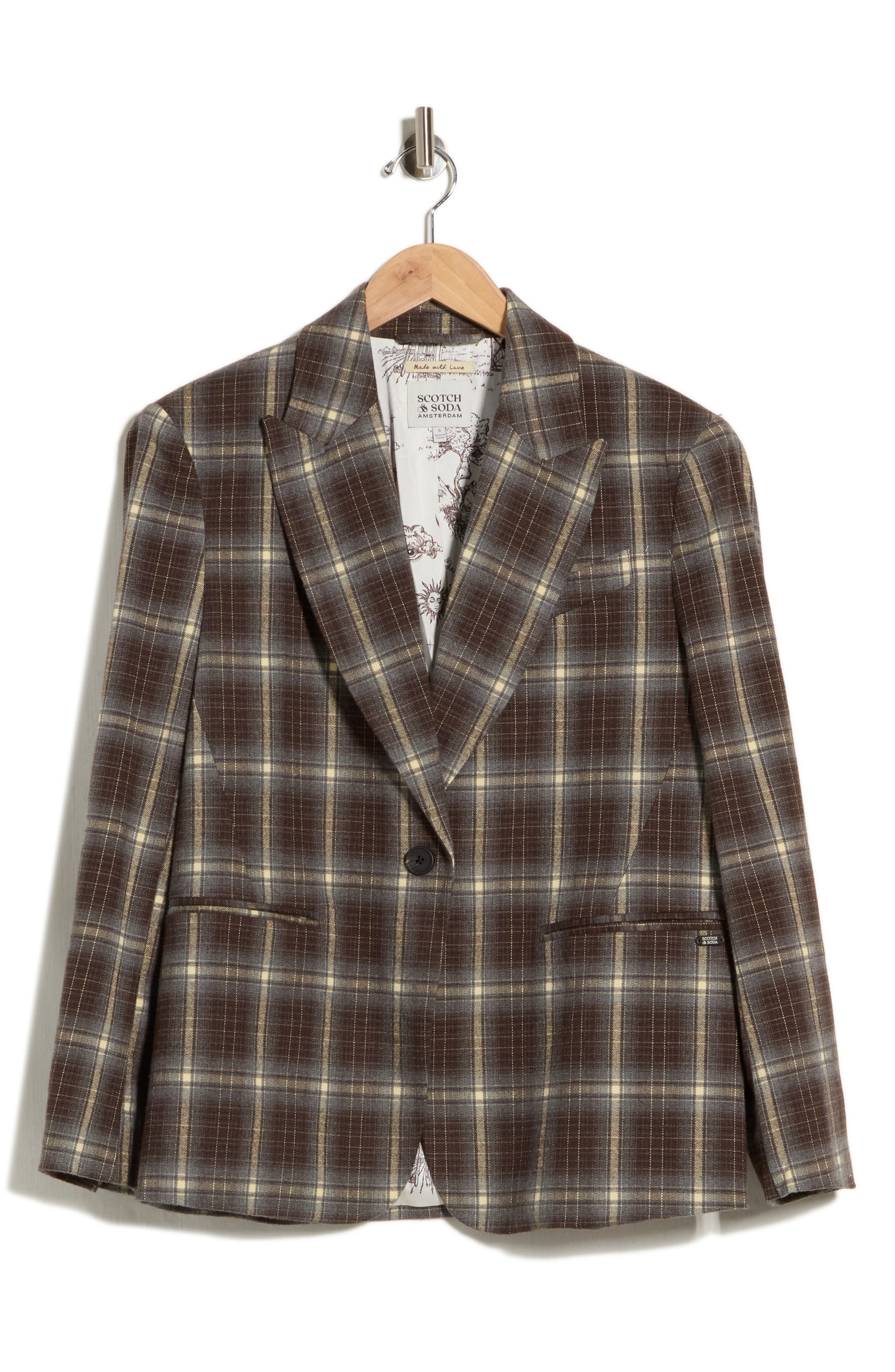 Oversized Plaid Blazer