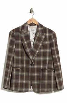 Oversized Plaid Blazer