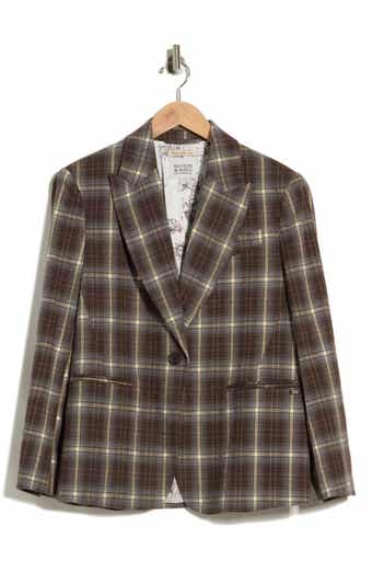 Oversized Plaid Blazer