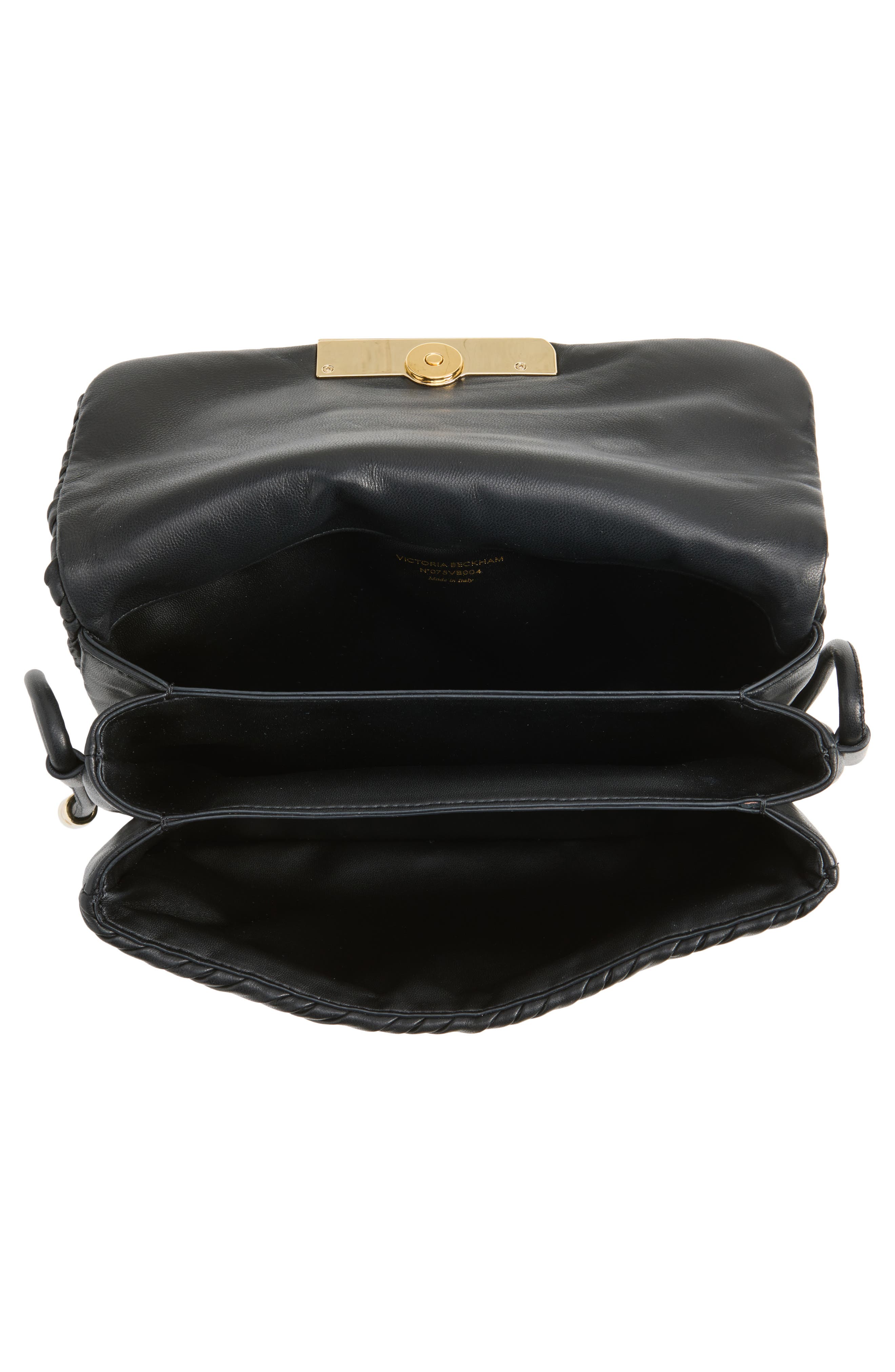 Dorian Leather Clutch, Alternate, color, BLACK