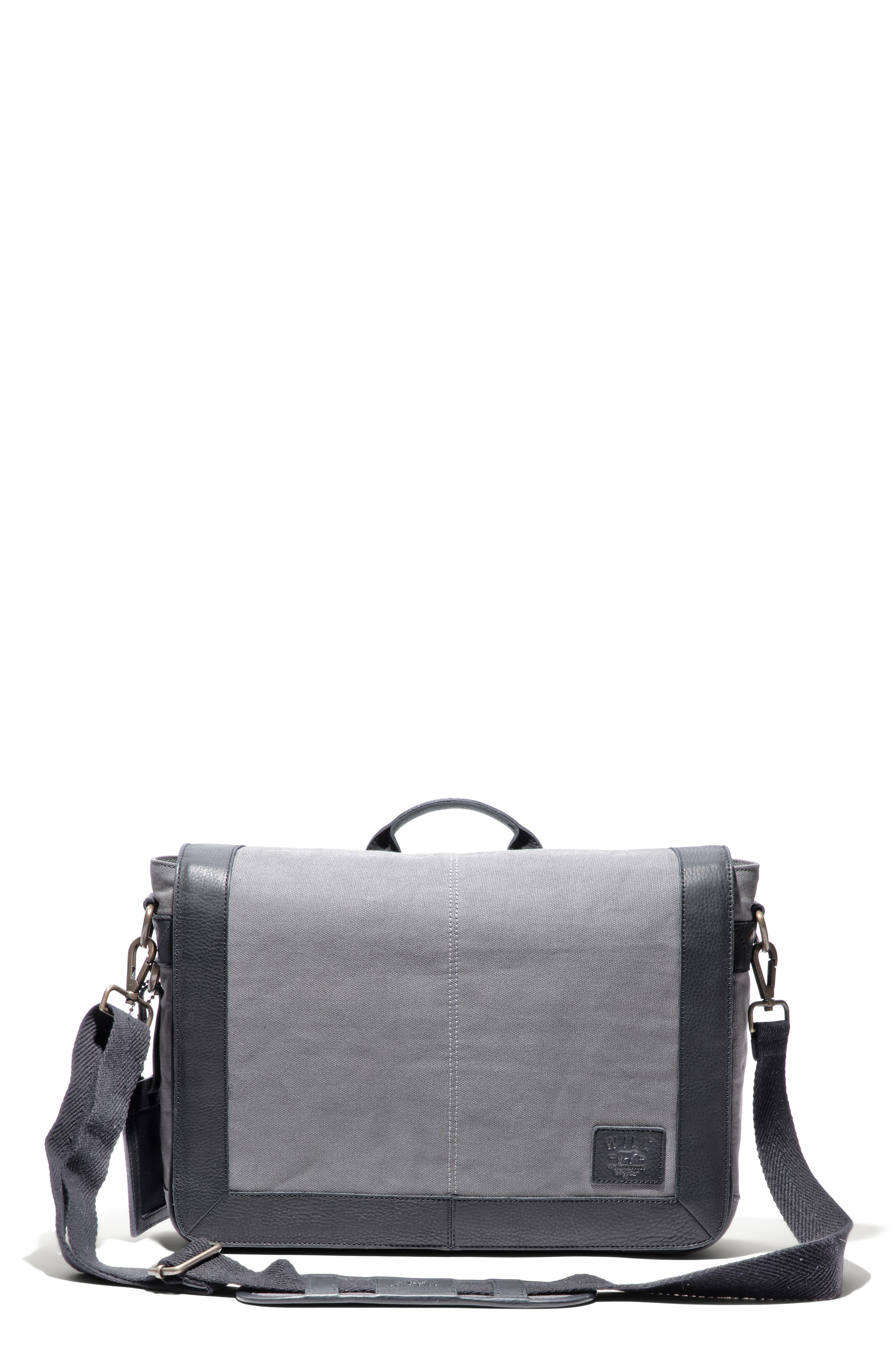 Will Leather Goods Commuter Slim Messenger Bag, Main, color, 