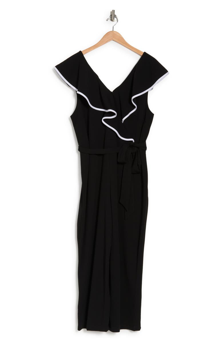 bebe Ruffle Scuba Crepe Jumpsuit | Nordstromrack