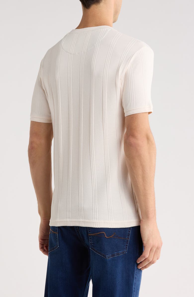 DENIM AND FLOWER Textured Knit T-Shirt, Alternate, color, Ecru