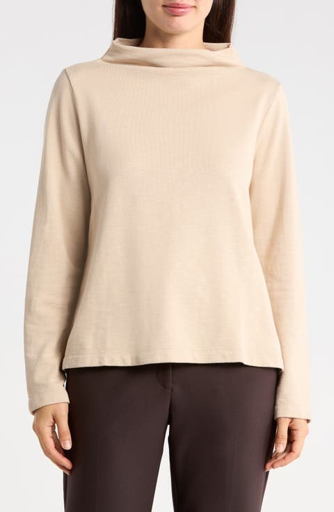 Funnel Neck Organic Cotton Top