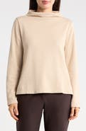 Eileen Fisher Funnel Neck Organic Cotton Top