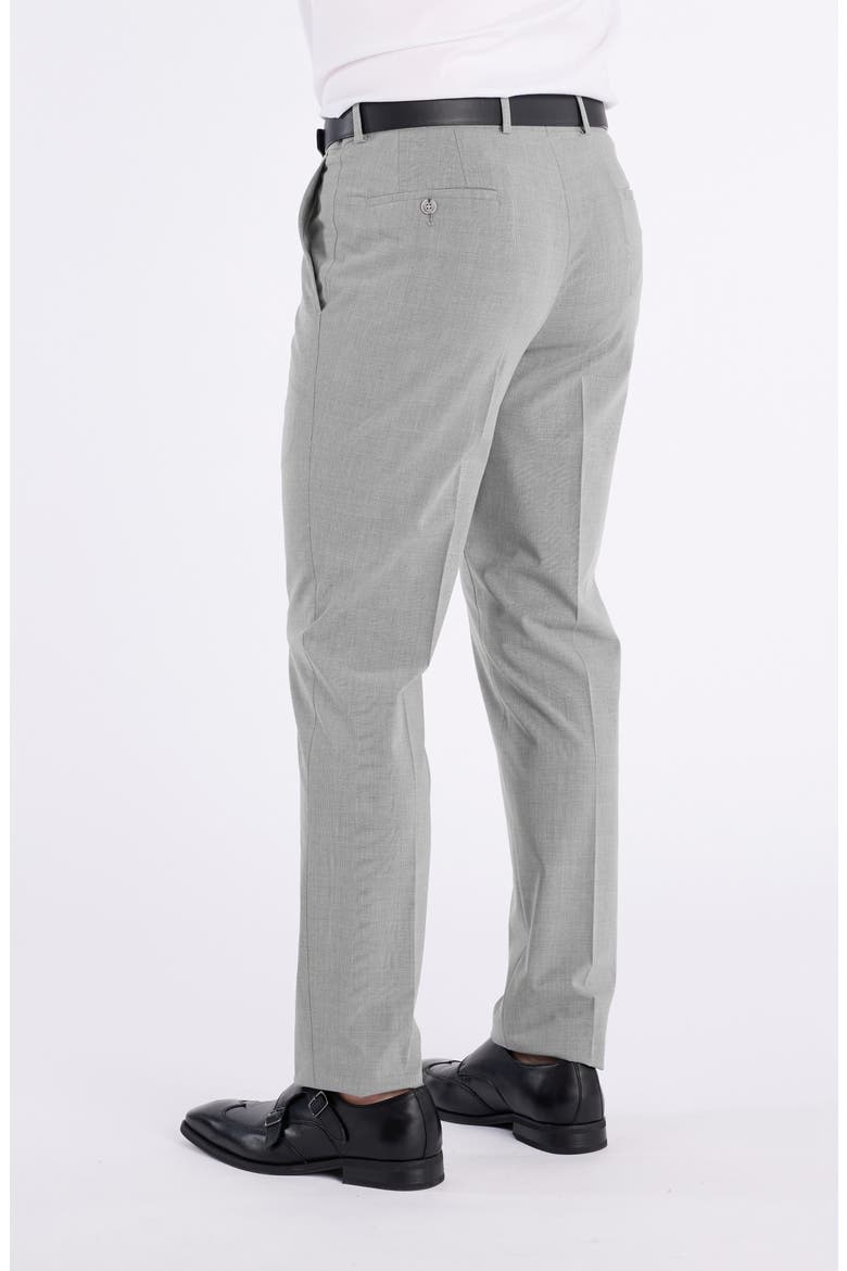 Light Grey Plaid Suit, Alternate, color, GREY