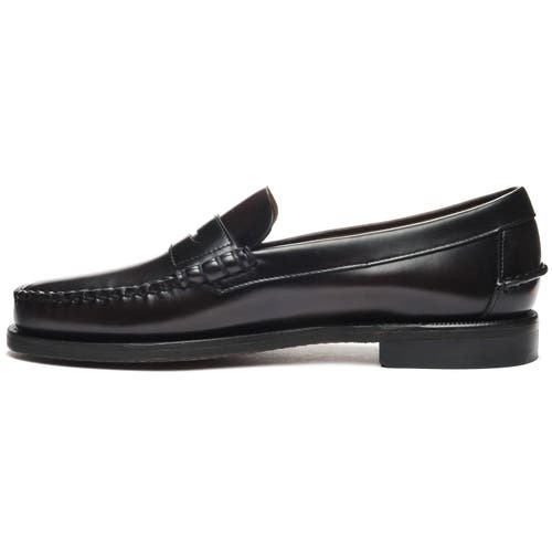 Sebago Classic Dan Penny Loafers In Black
