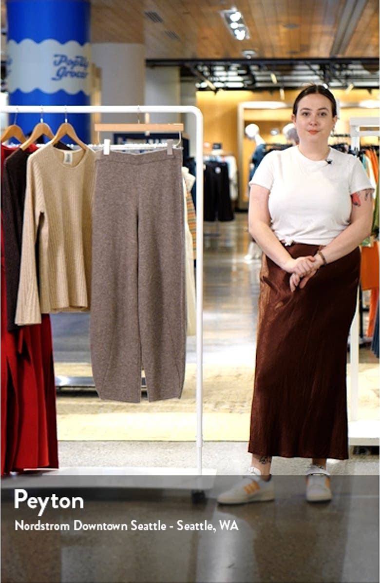 Tevah Wool Blend Tapered Pants, sales video thumbnail