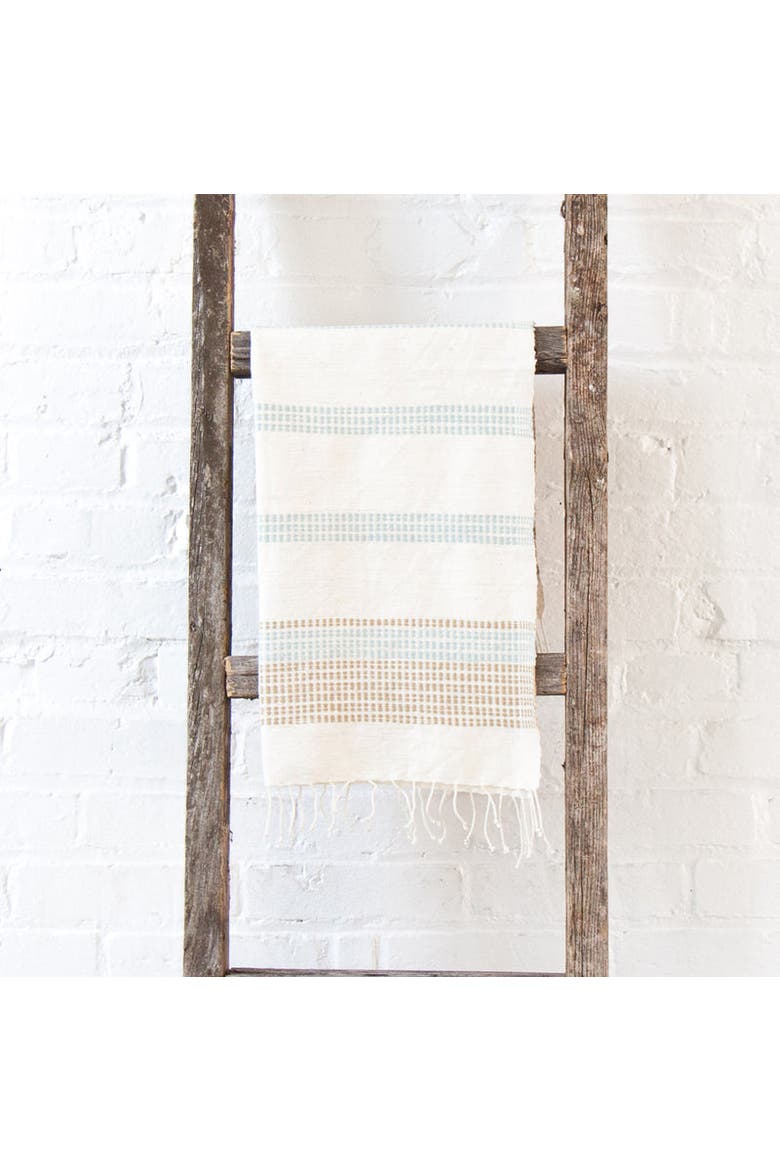Camden Cotton Hand Towel, Alternate, color, Sand/Azure