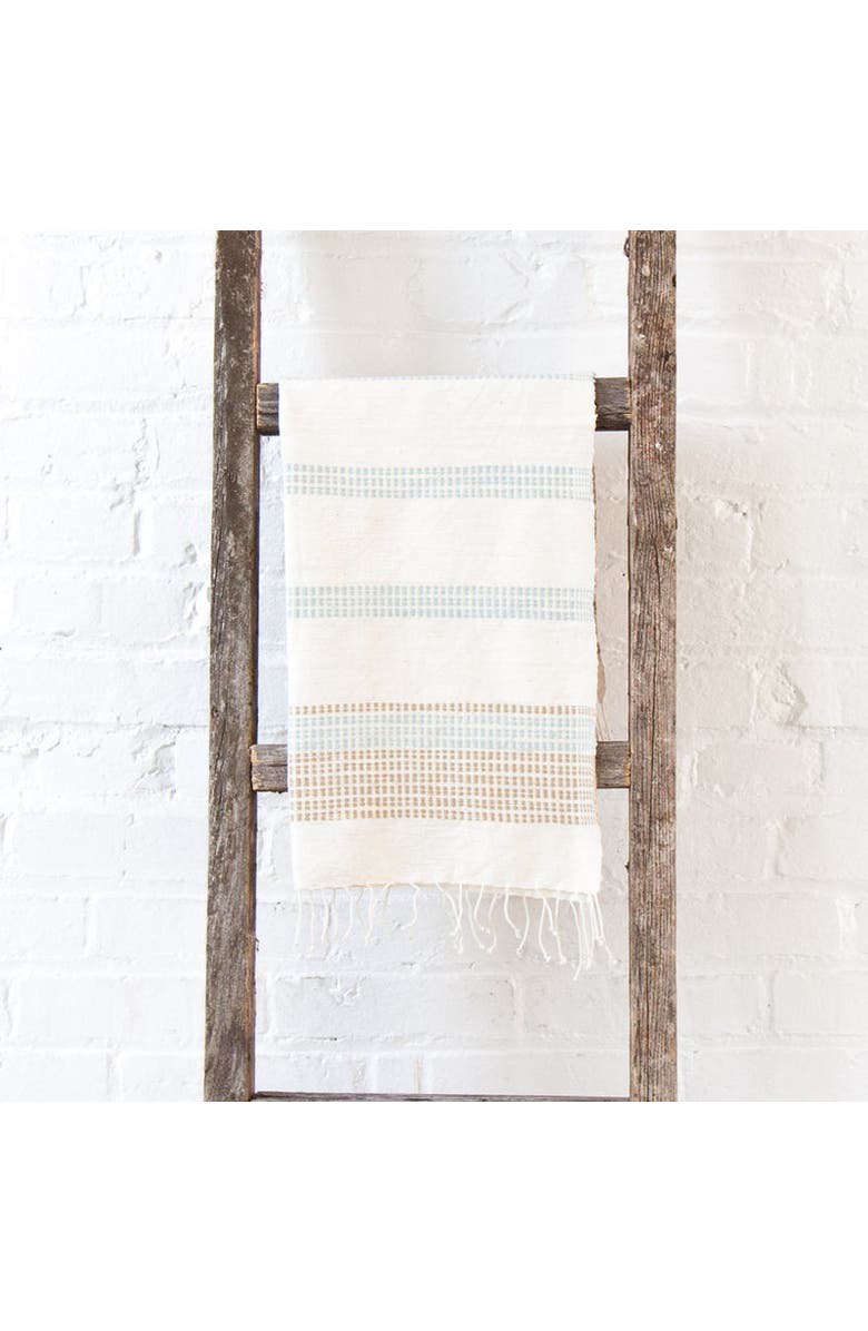 Creative Women Camden Cotton Hand Towel, Alternate, color, Sand/Azure