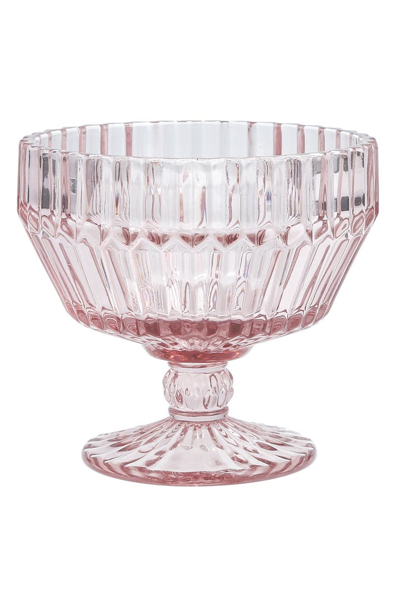 Fortessa Archie Set of 6 Pink Footed Dessert Bowls, Main, color, Pink