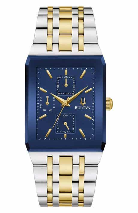 BULOVA Quadra Two-Tone Bracelet Watch, 30mm