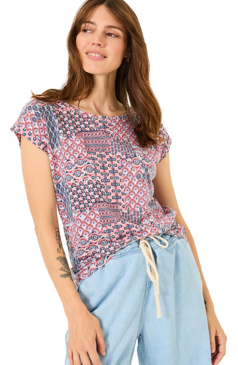 FatFace Ivy Geo Patch Top, Main, color, 