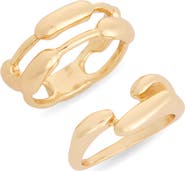 Leith Set of 2 Abstract Rings