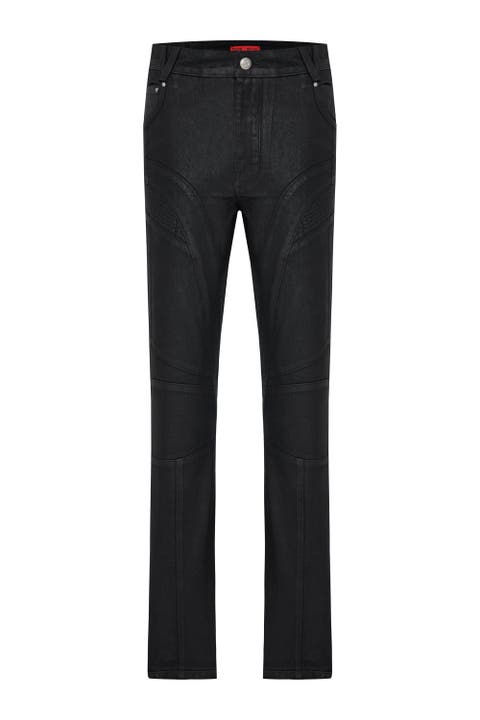 Pure Cotton Shiny Coated Denim Pant