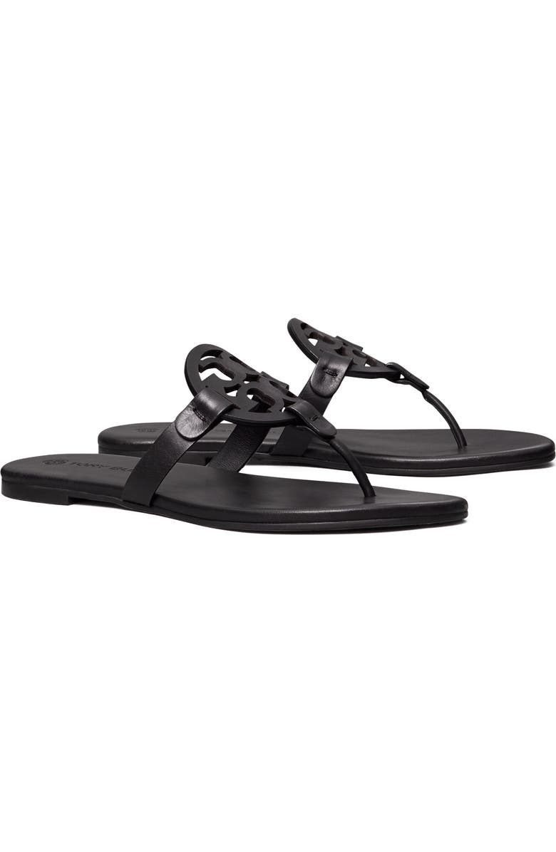 Tory Burch Miller Soft Thong Sandal, Alternate, color, Perfect Black