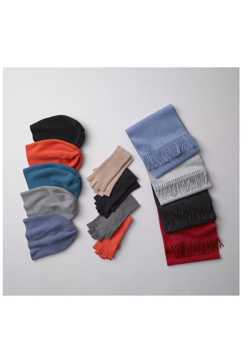 Cashmere Fingerless Gloves, Alternate, color, TAN CAMEL HEATHER