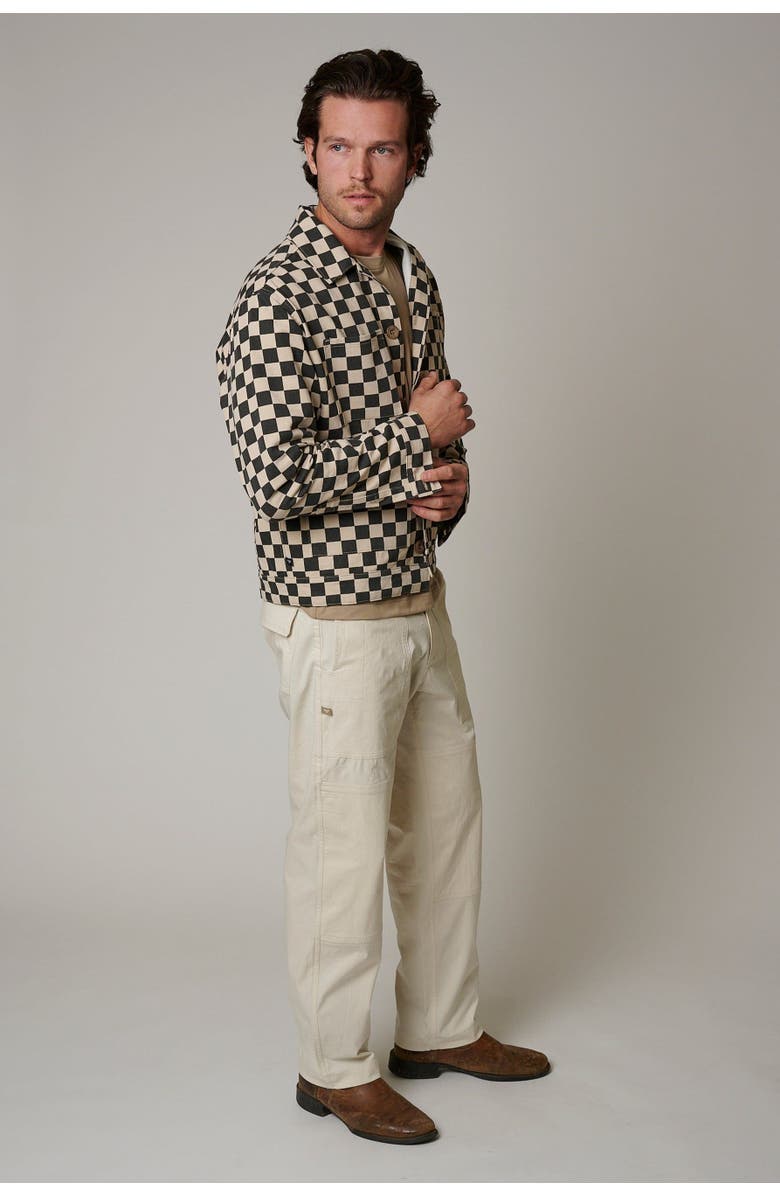 LEISURE LAB Checkmate Ranch Jacket, Alternate, color, Beige Checkered