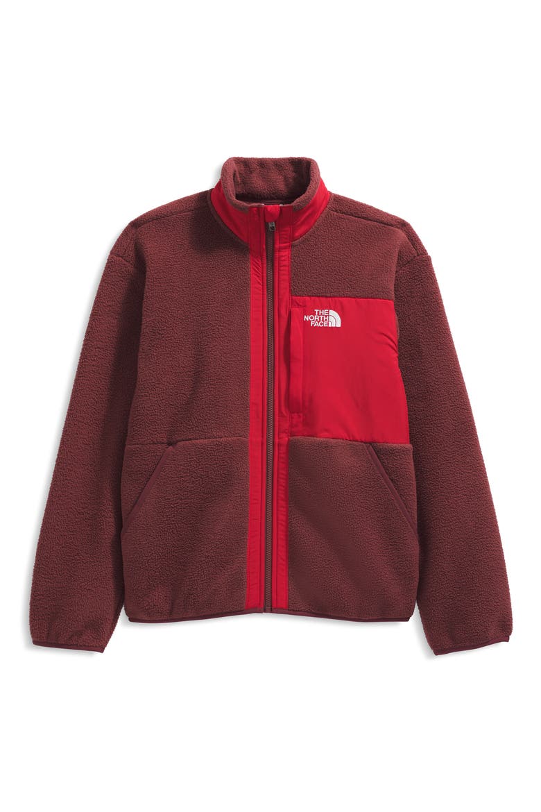 Kids' Yumiori Full Zip Fleece Jacket, Main, color, SUMAC/ TNF RED