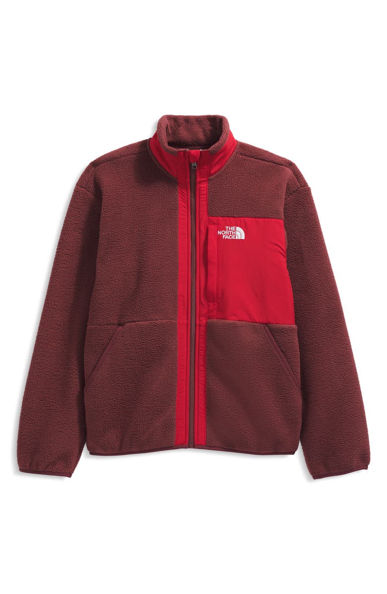 The North Face Kids' Yumiori Full Zip Fleece Jacket, Main, color, Sumac/ Tnf Red