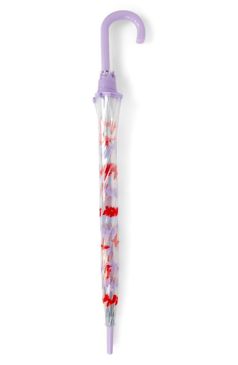 ShedRain Bubble Stick Transparent Dome Umbrella, Alternate, color, Flutter