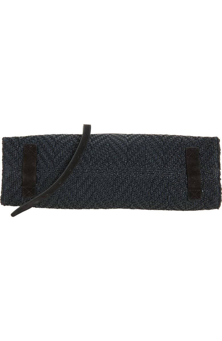 Moschino Tie Me East/West Shoulder Bag, Alternate, color, 00A Black/ Black