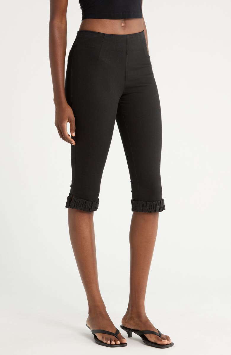 Damson Madder Anisa Capri Pants, Alternate, color, Black
