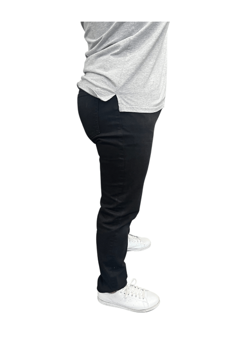 Slim-Straight, Premium Black Stretch Jeans, Alternate, color, Black