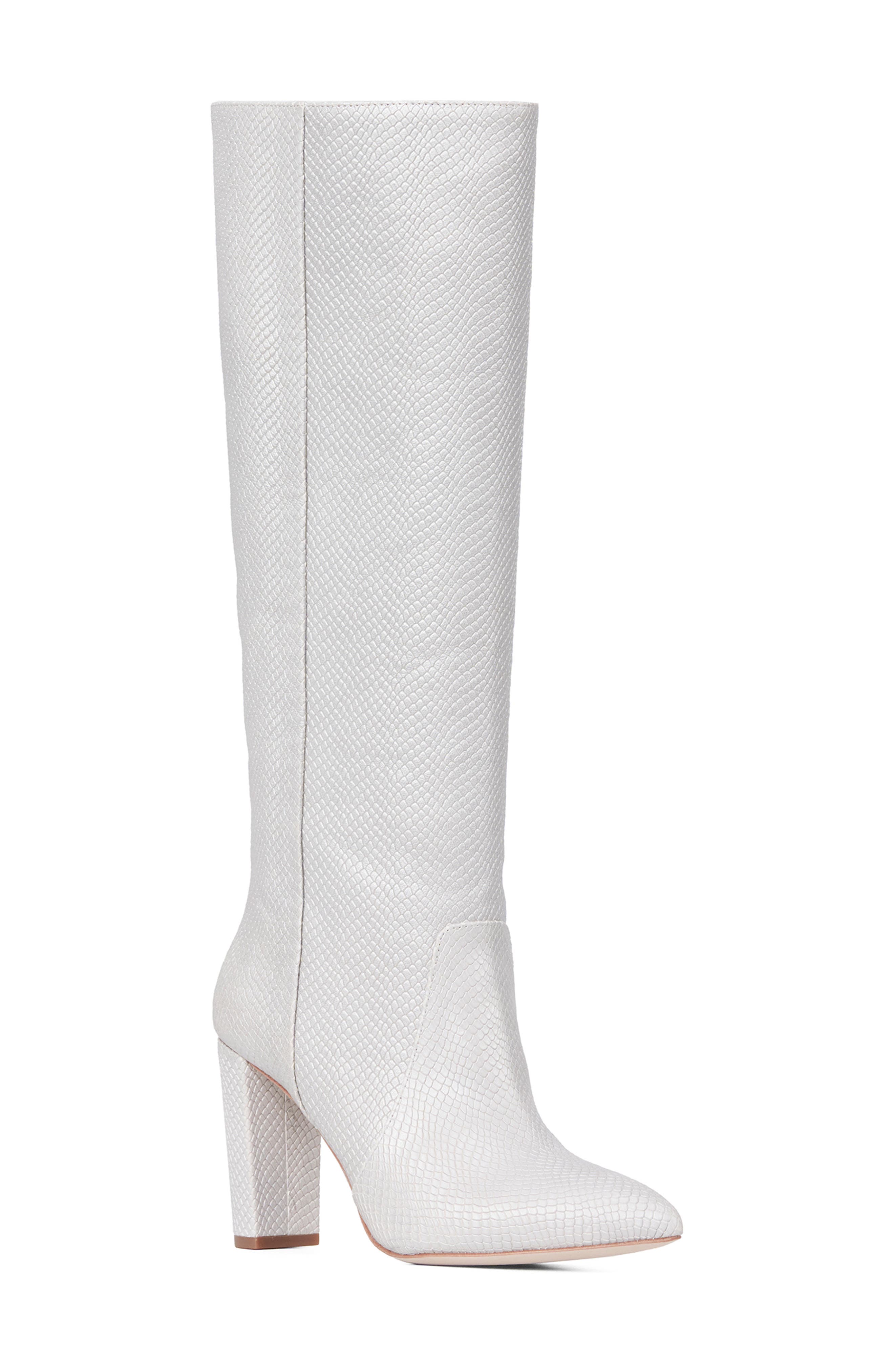 Carmen Snakeskin Embossed Tall Boot