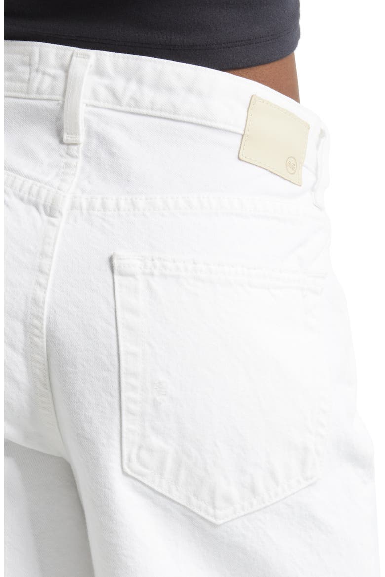 Clove High Waist Cutoff Denim Shorts, Alternate, color, MODERN WHITE DE