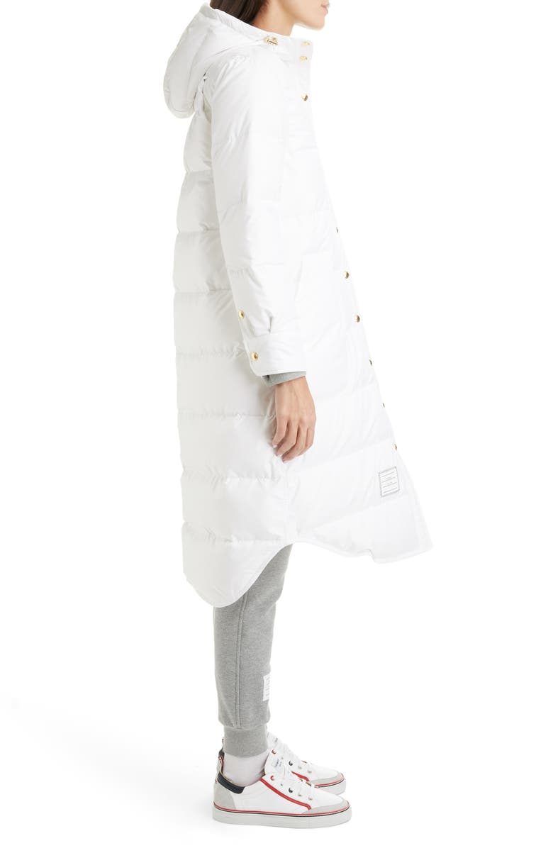 Thom Browne 4-Bar Ripstop Down Puffer Coat, Alternate, color,