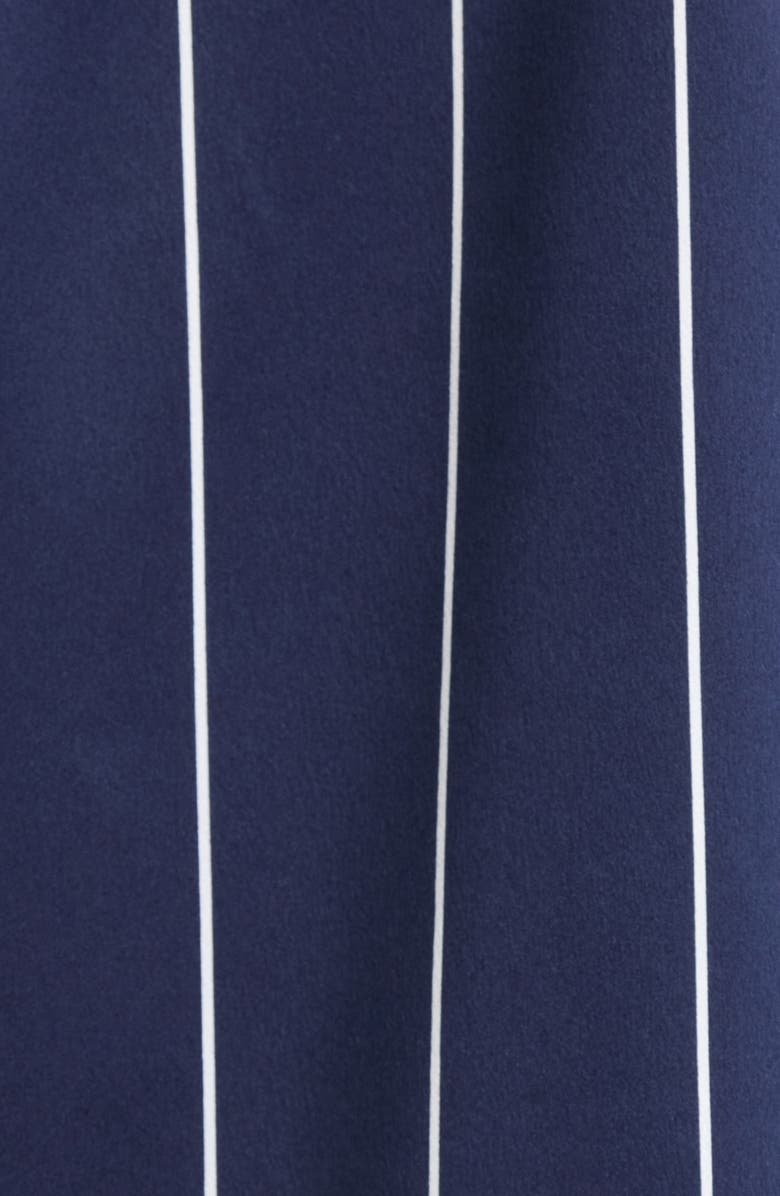 Nordstrom Satin Short Pajamas, Alternate, color, Navy- White Calm Pinstripe